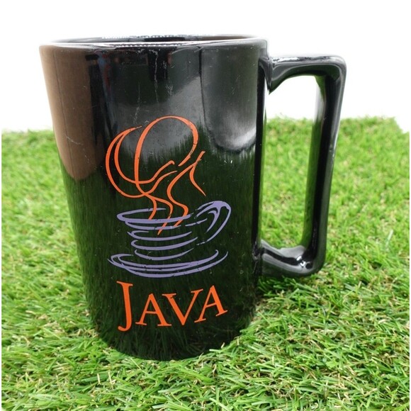Rare VTG Sun Microsystems Java Coffee Mug Black USA Made